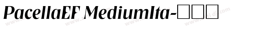 PacellaEF MediumIta字体转换